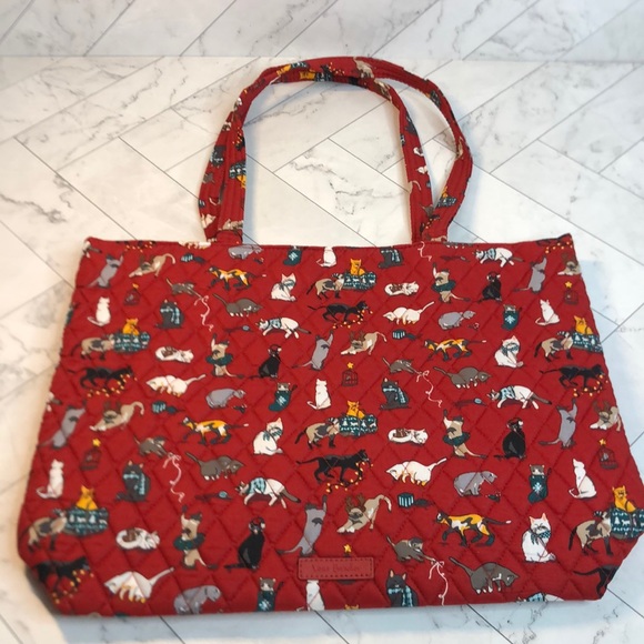 Vera Bradley Bags Nwt Vera Bradley Holiday Cats Essential Tote New